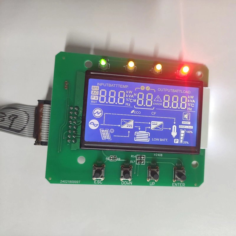 Monochromatický segment LCD displeje modul